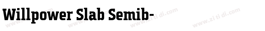 Willpower Slab Semib字体转换